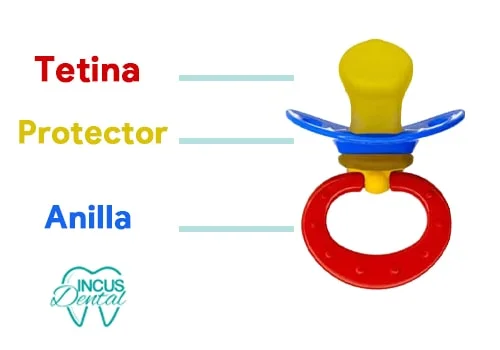 partes que componen un chupete